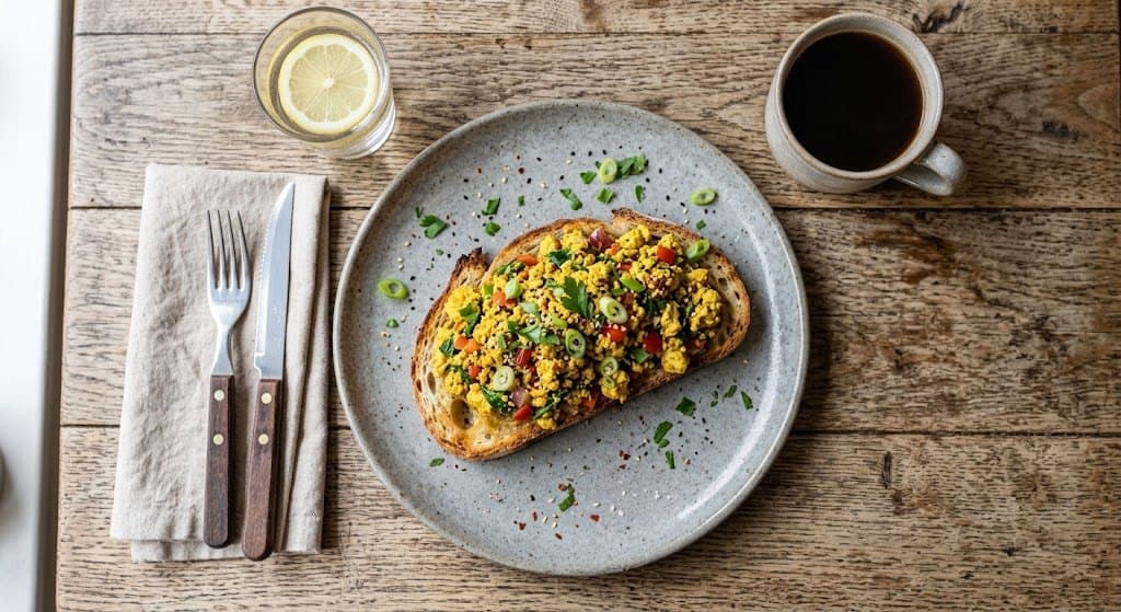 High-protein tofu scramble