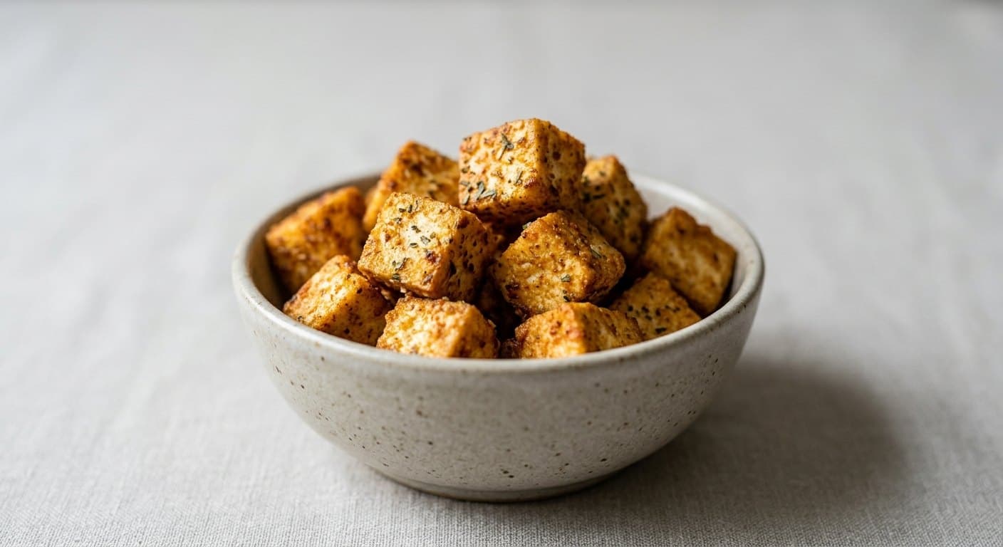 Crispy baked tofu for meal prep
